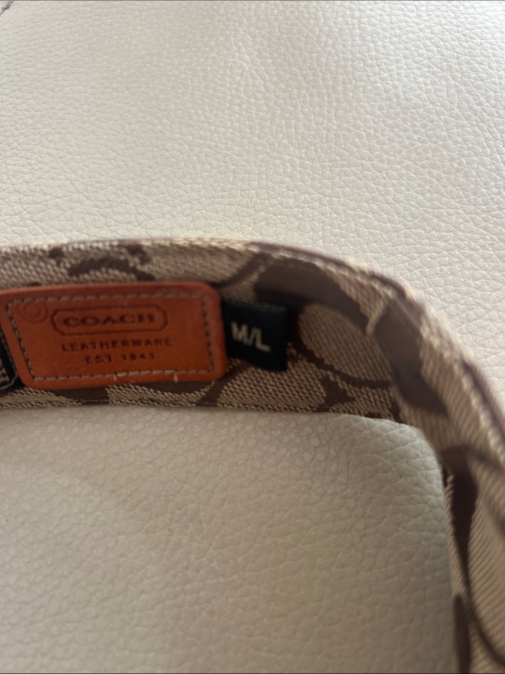 Coach Brown and Tan Signature Monogram Visor - Picture 3 of 5